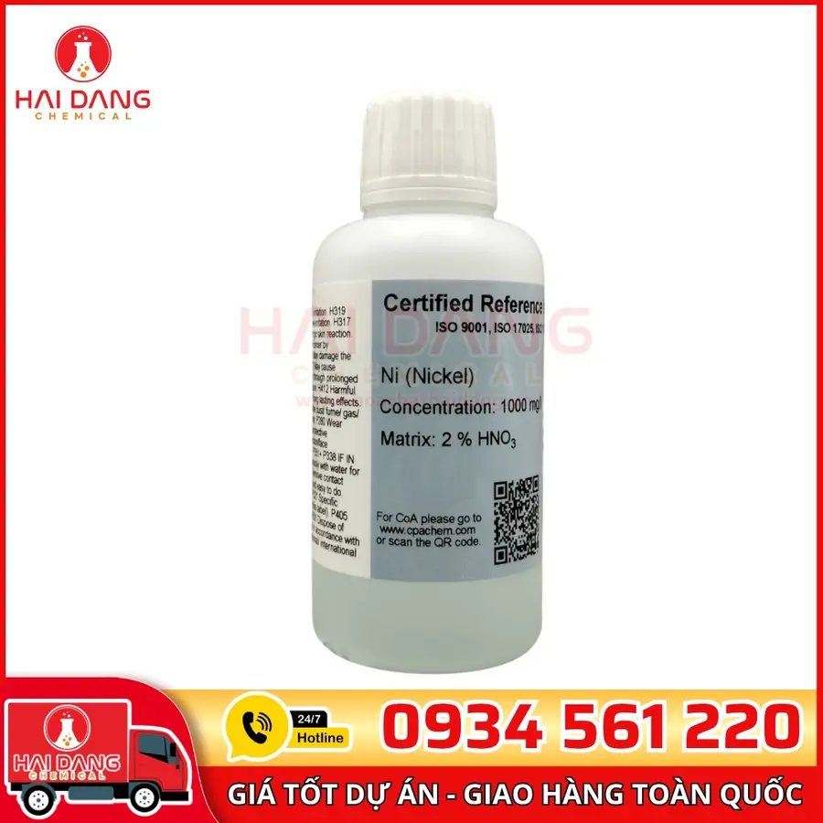 Dung Dịch Chuẩn Ni 1g/L CPAchem 100ml Dùng Cho AAS
