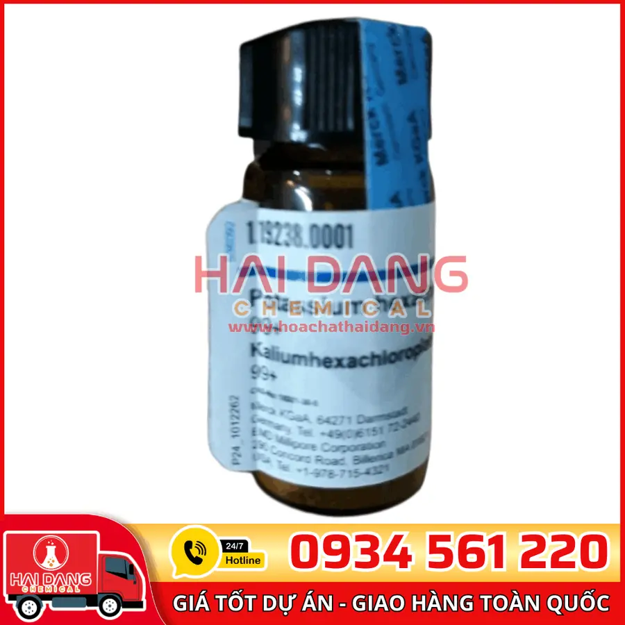 Potassium hexachloroplatinate(IV) lọ 5g - Merck