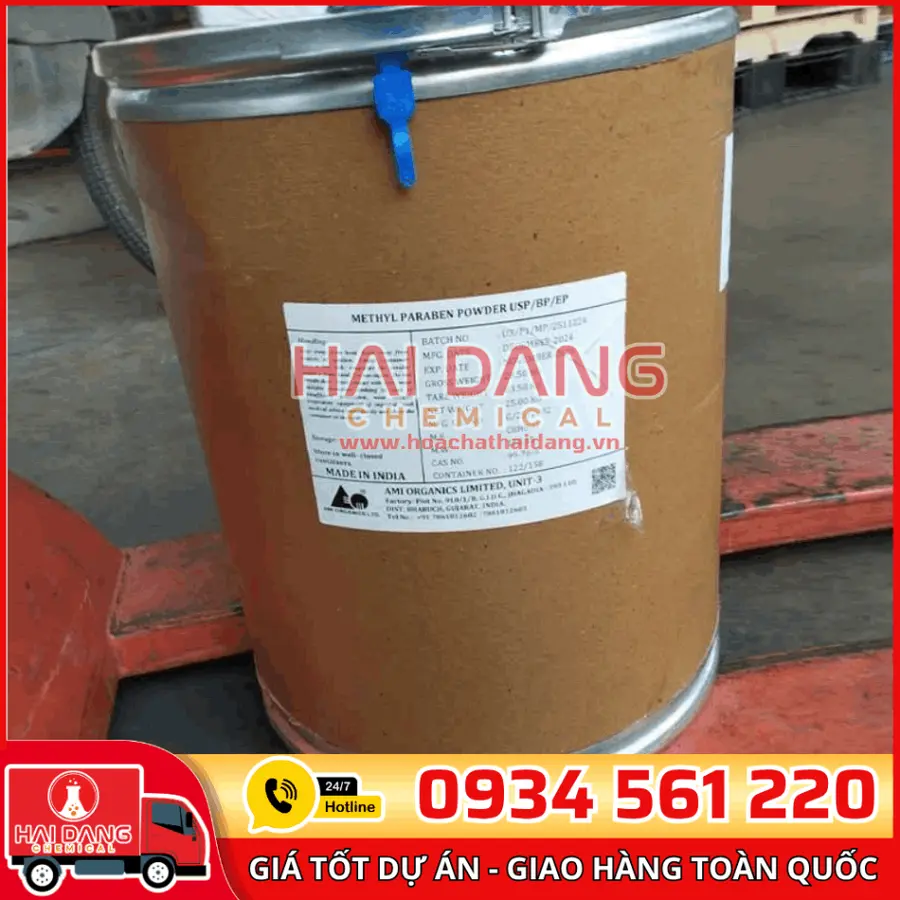 Methyl Paraben Nipazil Ấn Độ – Chất Bảo Quản Mỹ Phẩm Hiệu Quả