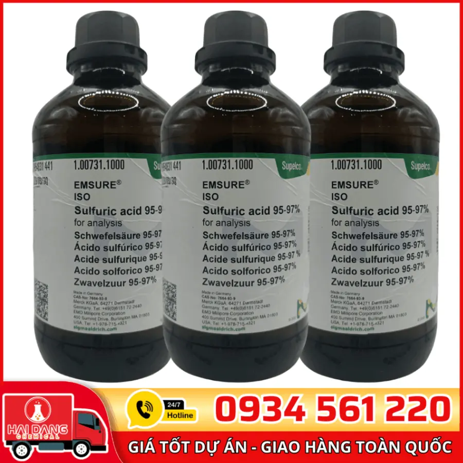 Sulfuric acid 95–97% lọ 1L – Merck
