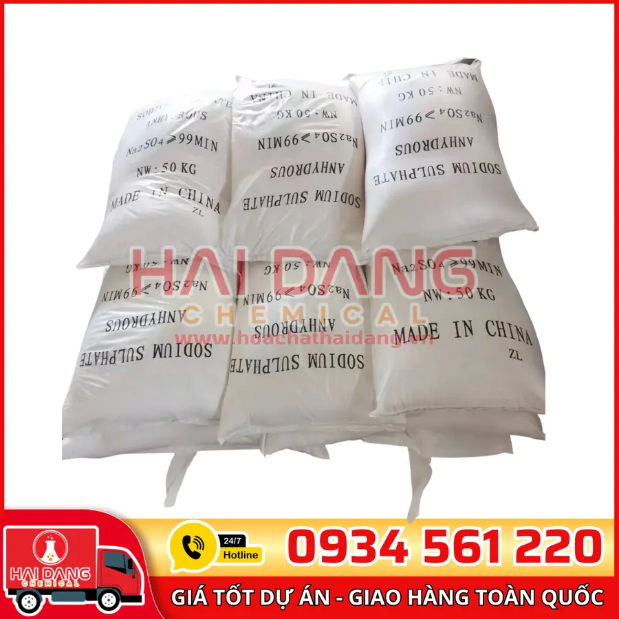 Muối Sodium Sunfat Anhydrous Na2SO4  99% Trung Quốc