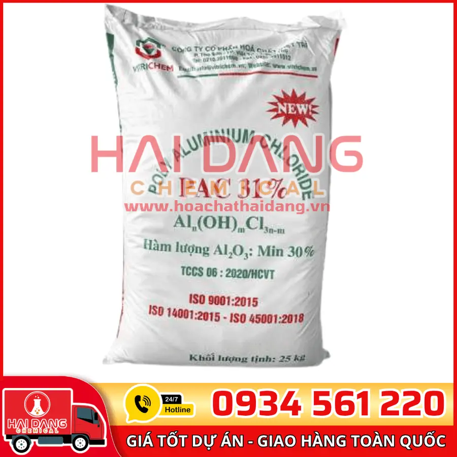 Polyaluminium Chloride Việt Nam PAC Al2O3 31%