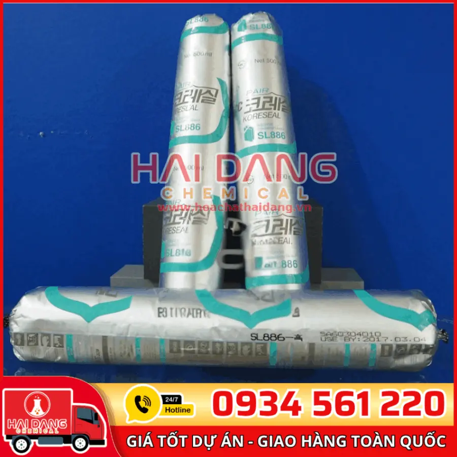 Keo Silicone KCC SL886 – Chuyên Dụng Kính Hộp, Chống Ẩm, Bền Chắc