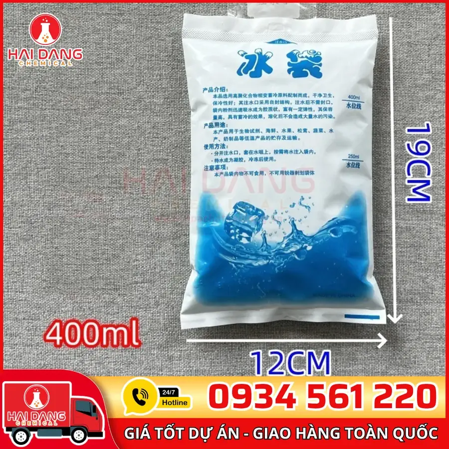 Túi Đá Gel Xanh 400mL – Trung Quốc