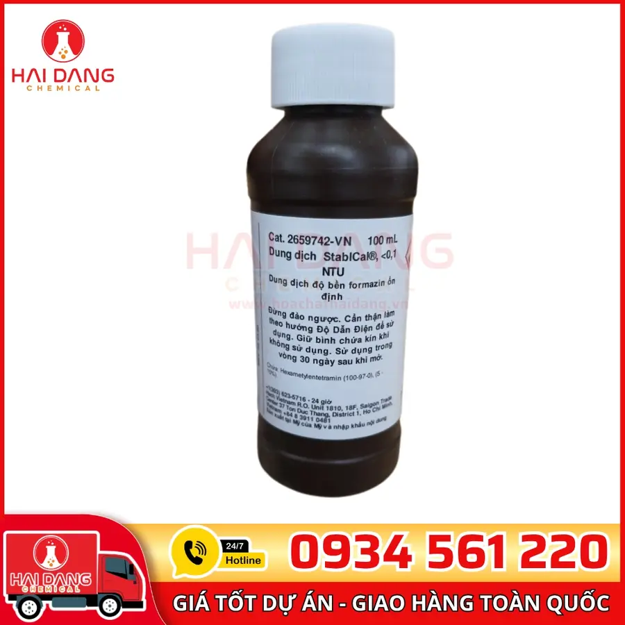 Dung dịch chuẩn Độ đục <0.1 NTU – Turbidity Standard <0.1 NTU (Formazin) 500 mL, Hãng CPAchem – Bulgaria
