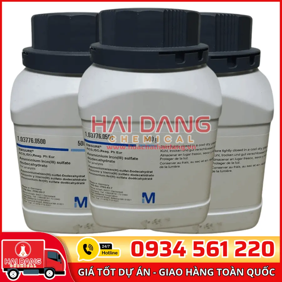 Ammonium iron(III) sulfate dodecahydrate lọ 1kg - Merck