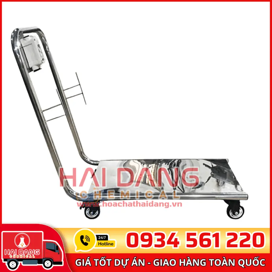 Xe Đẩy Inox Vệ Sinh Hồ Bơi – Chuyên Dụng, Bền, Tiện Lợi