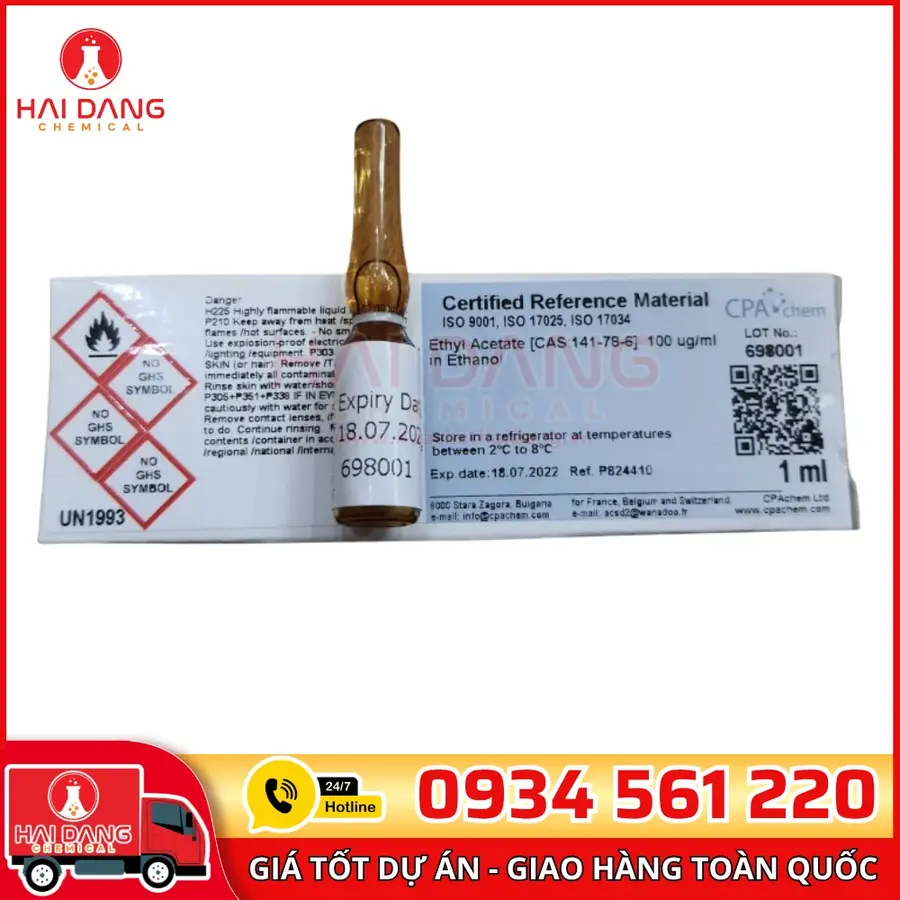 Ethyl Acetate 100 µgml In Ethanol 1mL Dung Dịch Chuẩn CPAchem