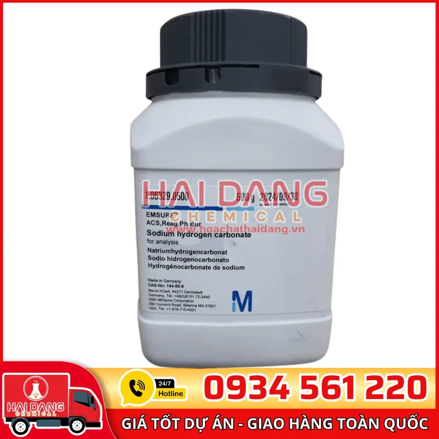 Sodium hydrogen carbonate  lọ 500g - Merck