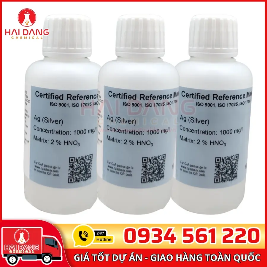 Dung Dịch Chuẩn Silver (Ag) AAS 1g/L 100mL CPAchem