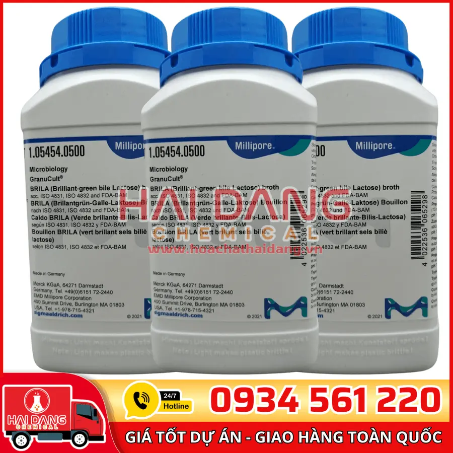 BRILA (Brilliant-green bile Lactose) broth lọ 500g - Merck