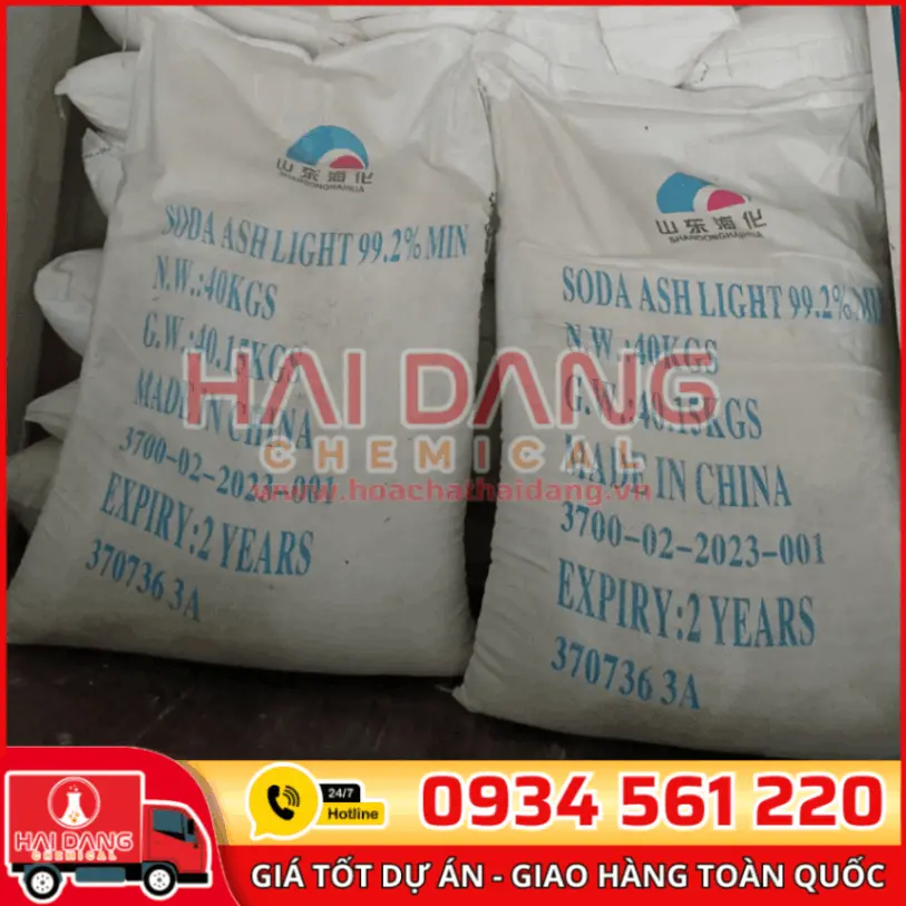 Soda Ash Light Haihua Na2CO3 Trung Quốc 99%