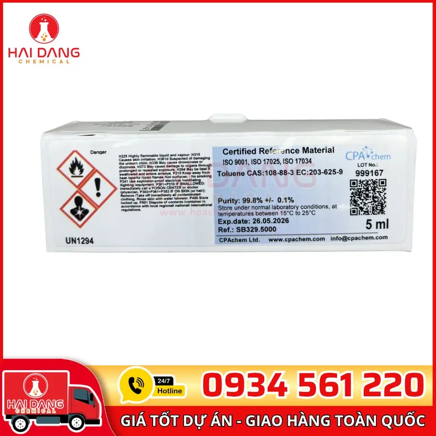 Chất chuẩn Toluene [CAS:108-88-3] 5mL CPAchem