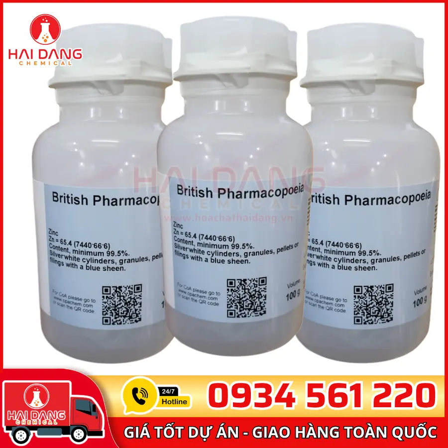 Kẽm Tiêu Chuẩn 100g – Primary Standards Zinc CPAchem