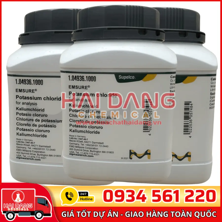 Potassium chloride (KCl) lọ 1kg – Merck