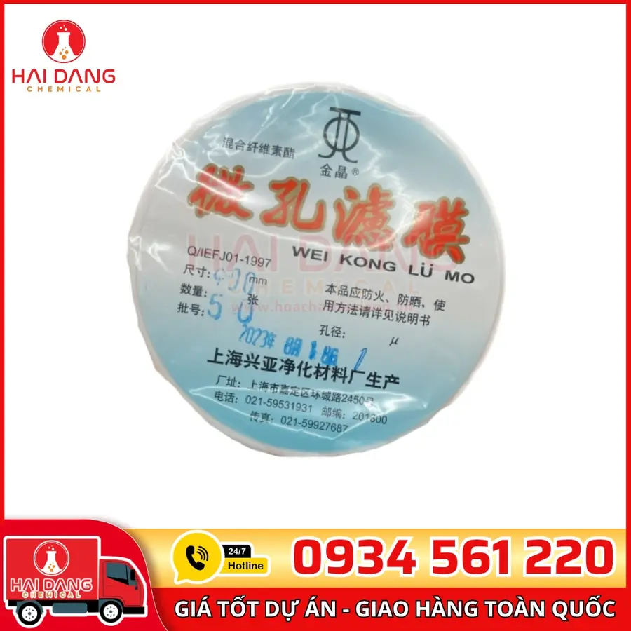 Giấy lọc MCE 90mm, cỡ lỗ 1um Trung Quốc 