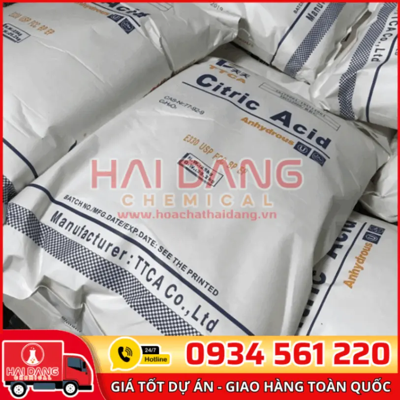 Acid Citric Khan Anhydrous C6H8O7 Trung Quốc