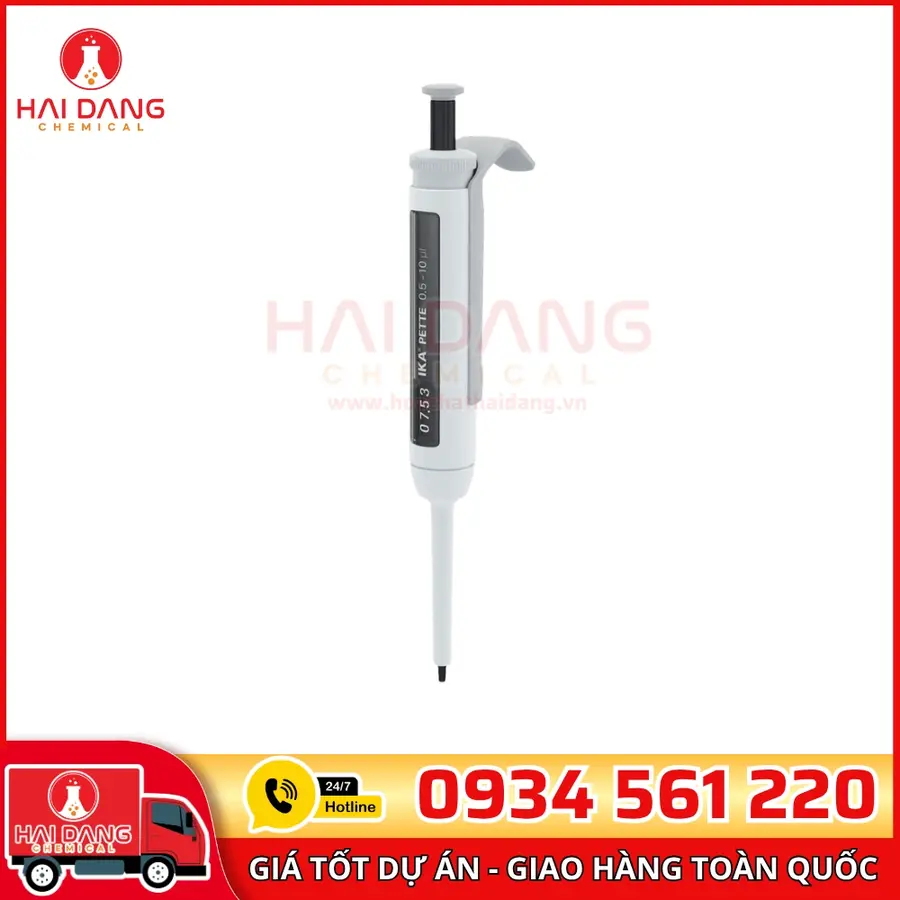 Micropipet 0,5–10 µL – Hãng IKA – Đức