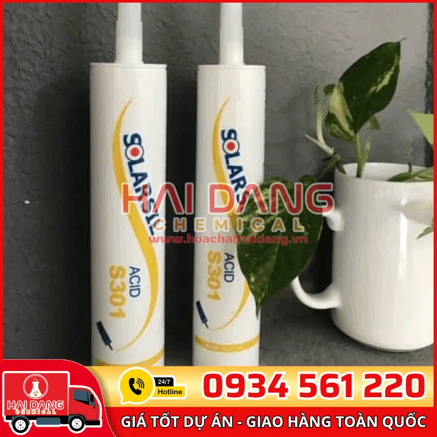 Keo Silicone Solarsil S301 – Trám Khe, Chống Thấm Bề Mặt Hiệu Quả