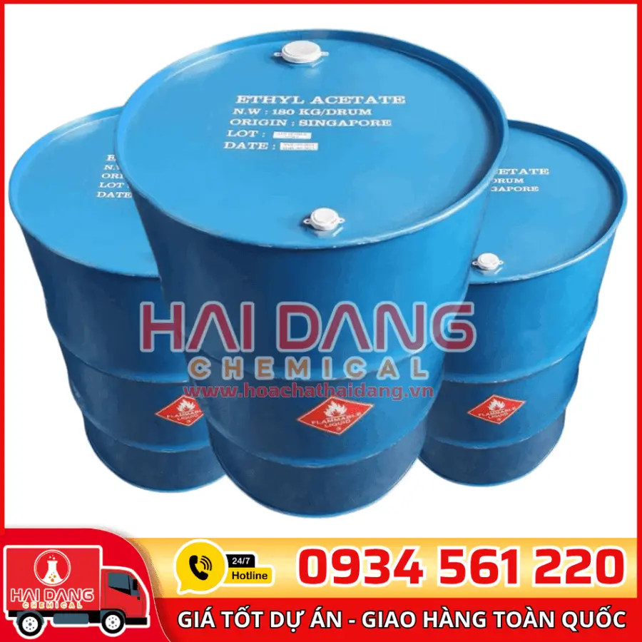 Dung Môi Ethyl Acetate C4H8O2 Singapore 160kg