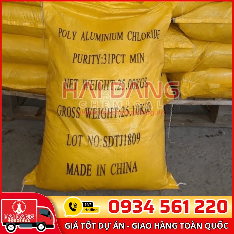 Poly Aluminium Chloride Al₂O₃ PAC 31% Trung Quốc