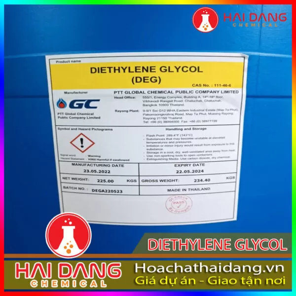 Dung Môi Pha Sơn Diethylene Glycol Thái Lan (DEG)