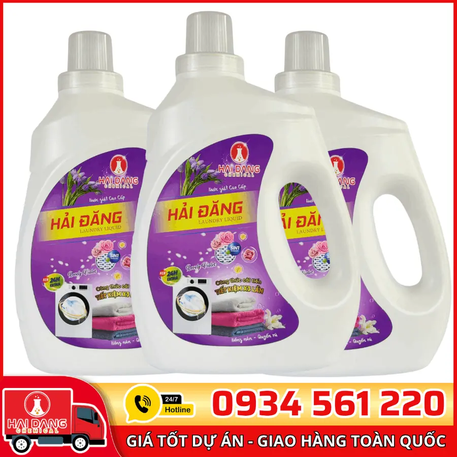 Nước Giặt Việt Nam Hải Đăng Hương Lovely Violet