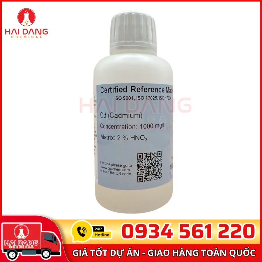 Dung Dịch Chuẩn Cadmium (Cd) 1g/L CPAchem 100mL