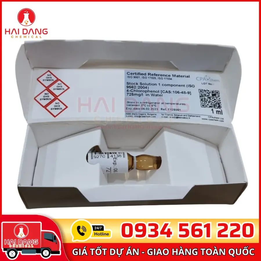 Dung Dịch Chuẩn 4-Chlorophenol 725 Mg/L Trong Nước – CPAchem