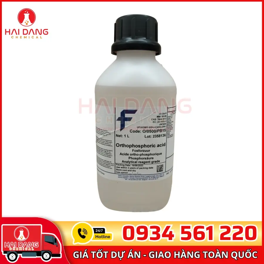 Orthophosphoric Acid 85+%  lọ 1l, hãng Fisher