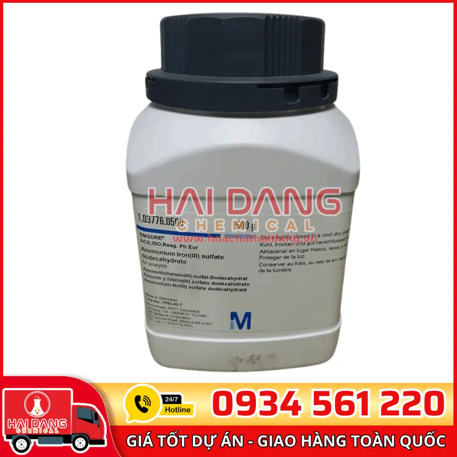 Ammonium iron(III) sulfate dodecahydrate lọ 1kg - Merck