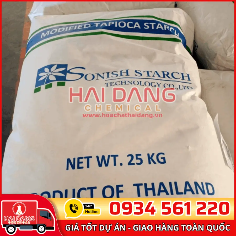 Tinh Bột Sắn Biến Tính Thái Lan Bao 25kg