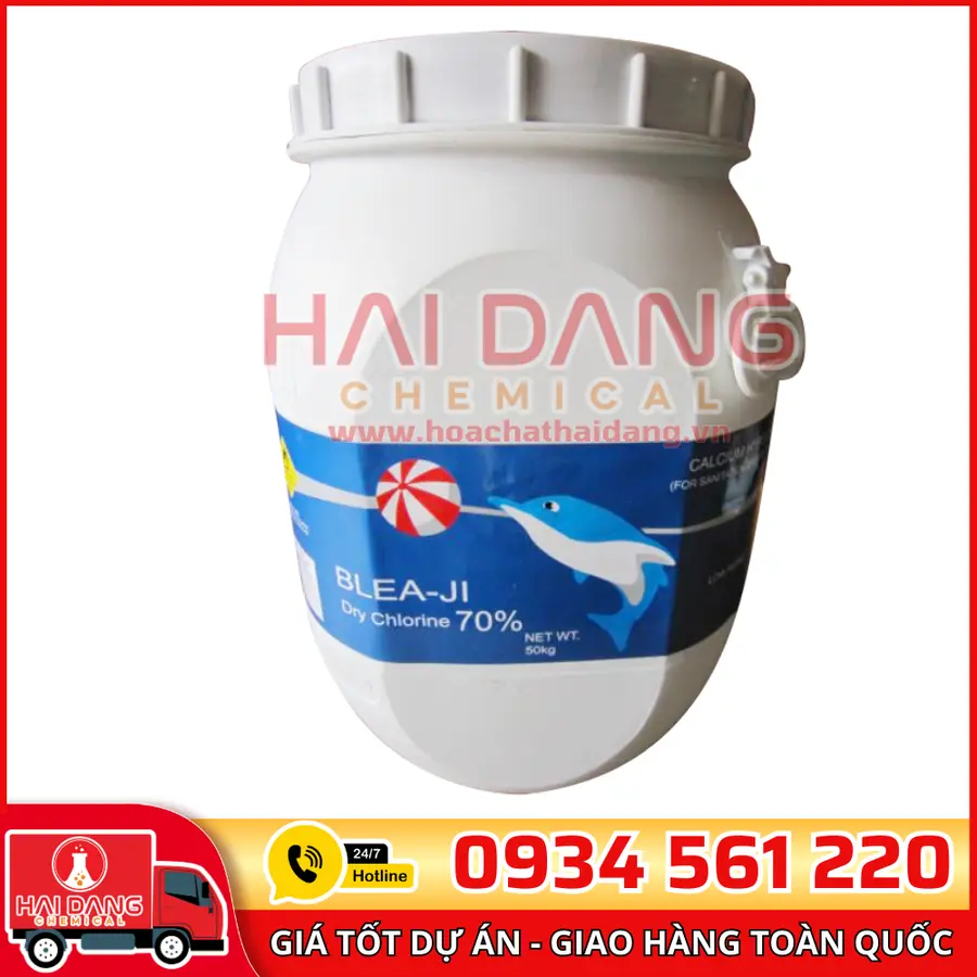 Clorine Cá Heo Lục Giác 70% Ca(ClO)2 Trung Quốc