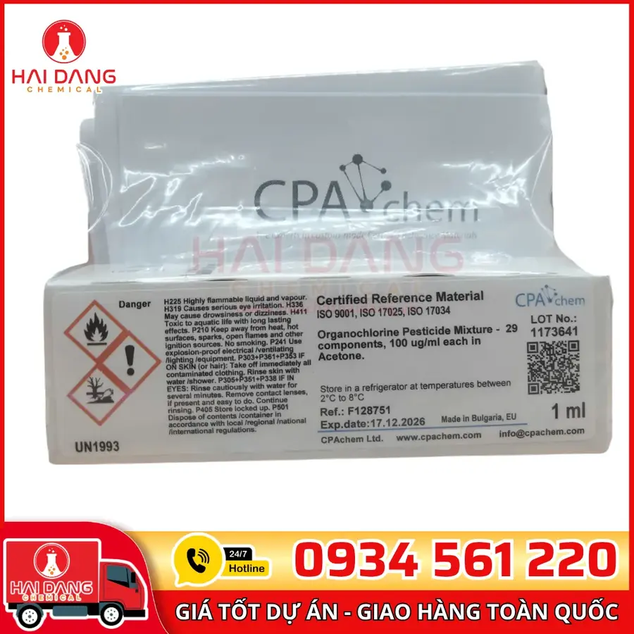 Dung Dịch Chuẩn Organochlorine 20 Chất 200µg/mL CPAchem