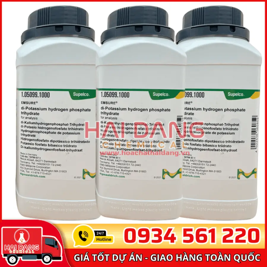 Di-Potassium Hydrogen Phosphate Trihydrate lọ 1kg - Merck