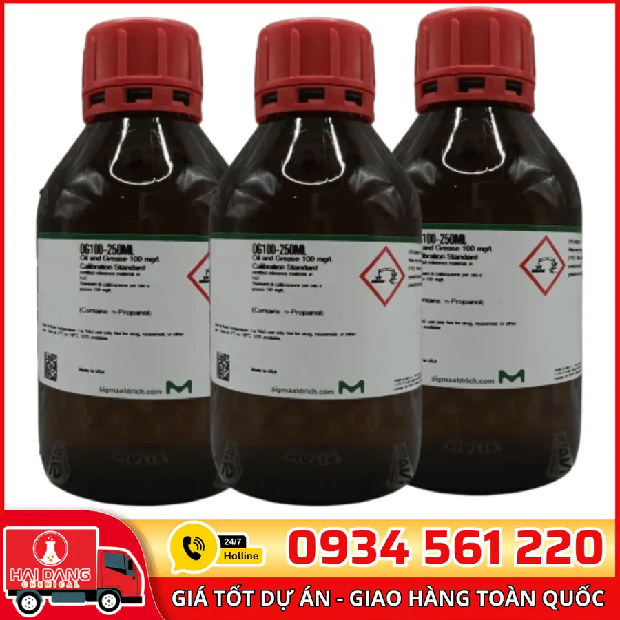 Oil and Grease 100 mg/L Calibration Standard lọ 250ml, hãng Singma