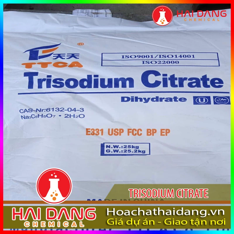 Phụ Gia Làm Nước Giải Khát Trisodium Citrate TTCA