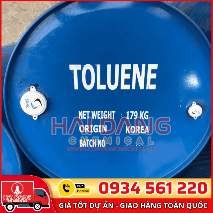 Toluen C7H8 99% Hàn Quốc 179kg/phuy