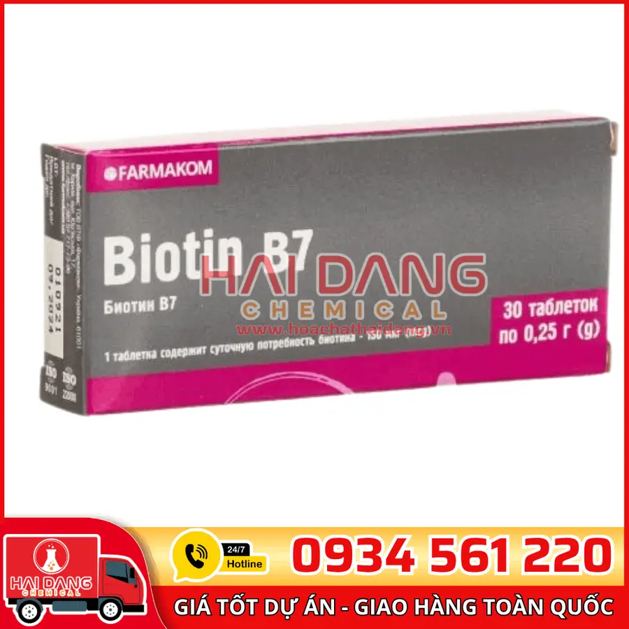 Biotin Vitamin B7 Trung Quốc – Nguyên Liệu Dược Phẩm Chất Lượng
