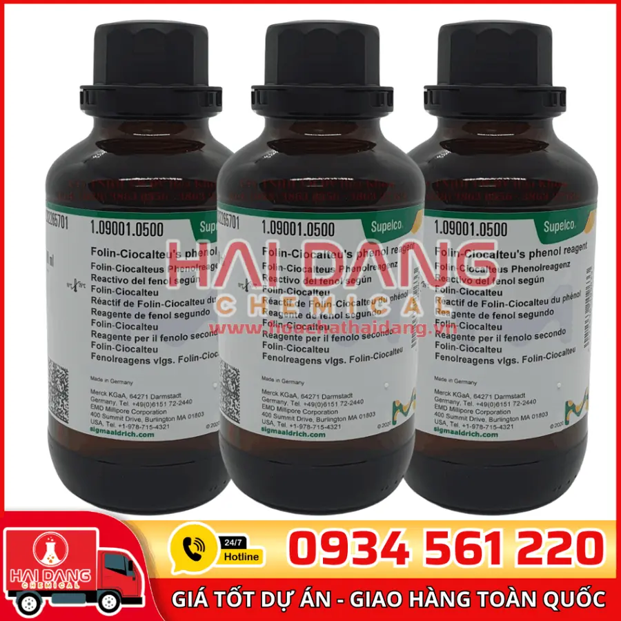 Folin-Ciocalteu's Phenol Reagent lọ 500ml - Merck