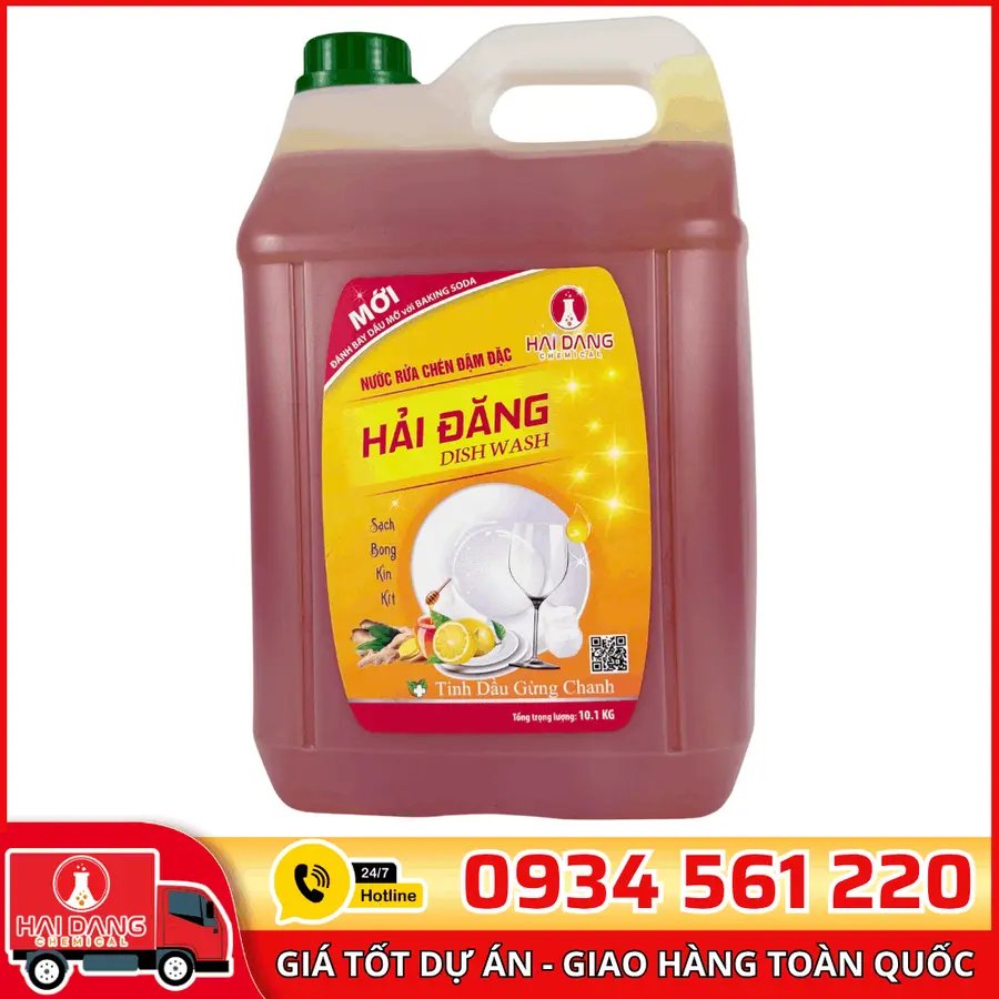 Nước Rửa Chén Hải Đăng Việt Nam Hương Gừng Chanh