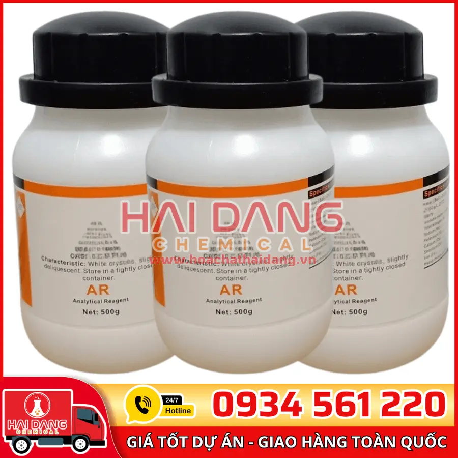 Silver Nitrate AgNO₃, lọ 500g - hãng Xilong