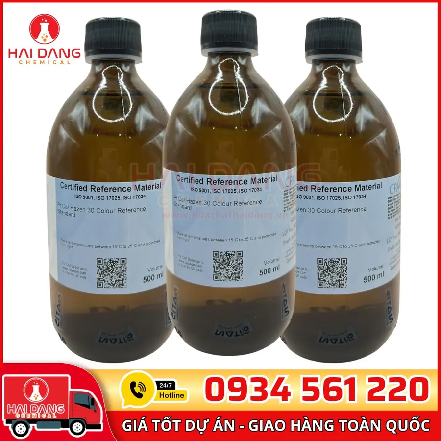 Dung dịch chuẩn Độ màu 30 Pt-Co – 500 mL – Hãng CPAchem – Bulgaria