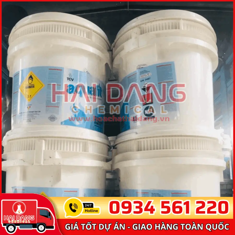 Chlorine Ca(ClO)2 Aquafit Thùng Lùn 70% Ấn Độ