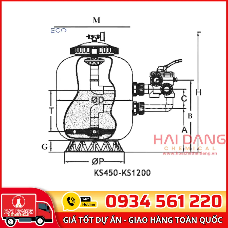 Bình Lọc Bể Bơi Midas KS1000–KS1200 – Công Suất Lớn, Nhập Khẩu Đức