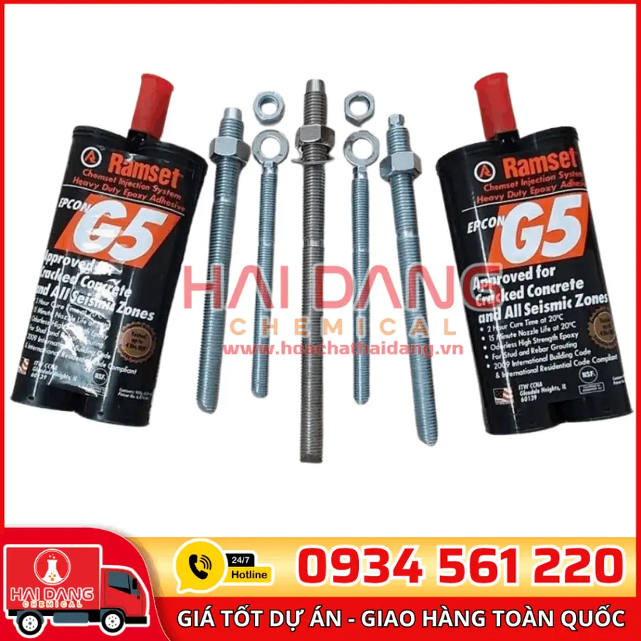 Ramset Epcon G5 – Keo Khoan Cấy Thép Cường Độ Cao, Siêu Bám Dính