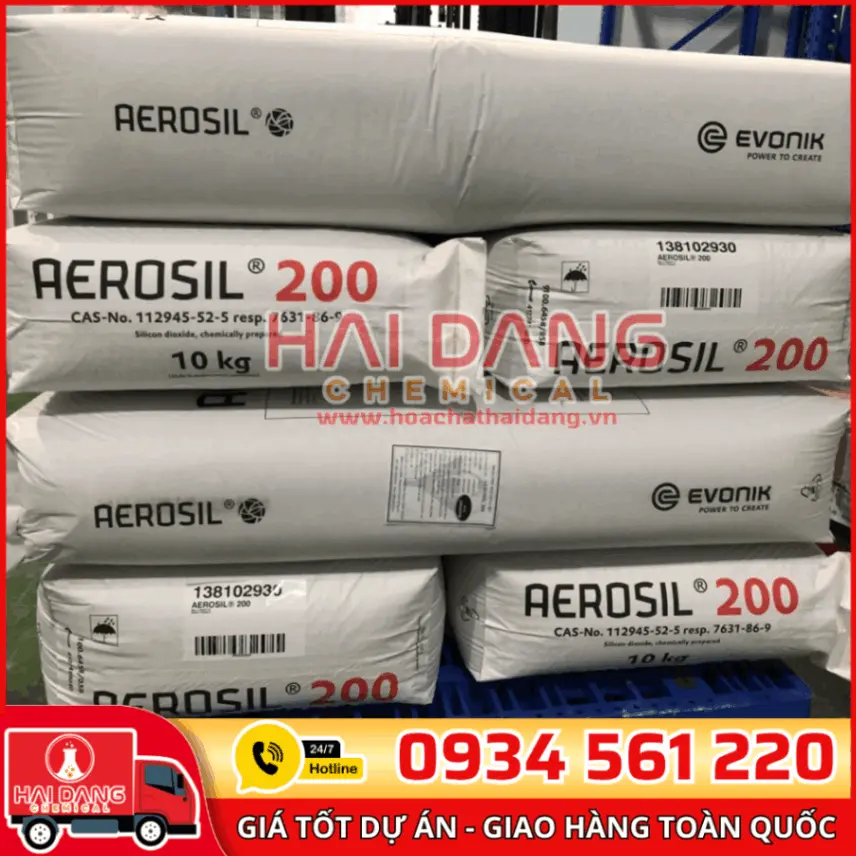 Aerosil Bỉ – Chất Tạo Độ Sánh & Ổn Định Mỹ Phẩm 10Kg/Bao
