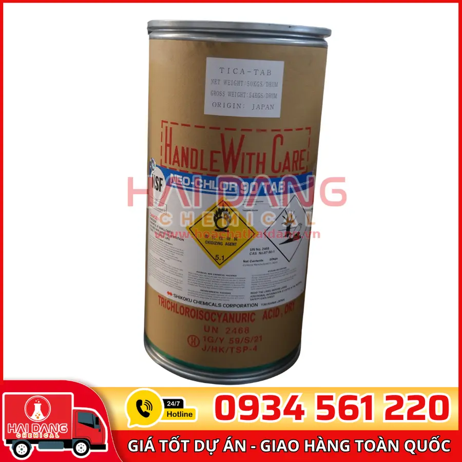 TCCA Viên Shikoku 200g C3Cl3N3O3 Nhật Bản