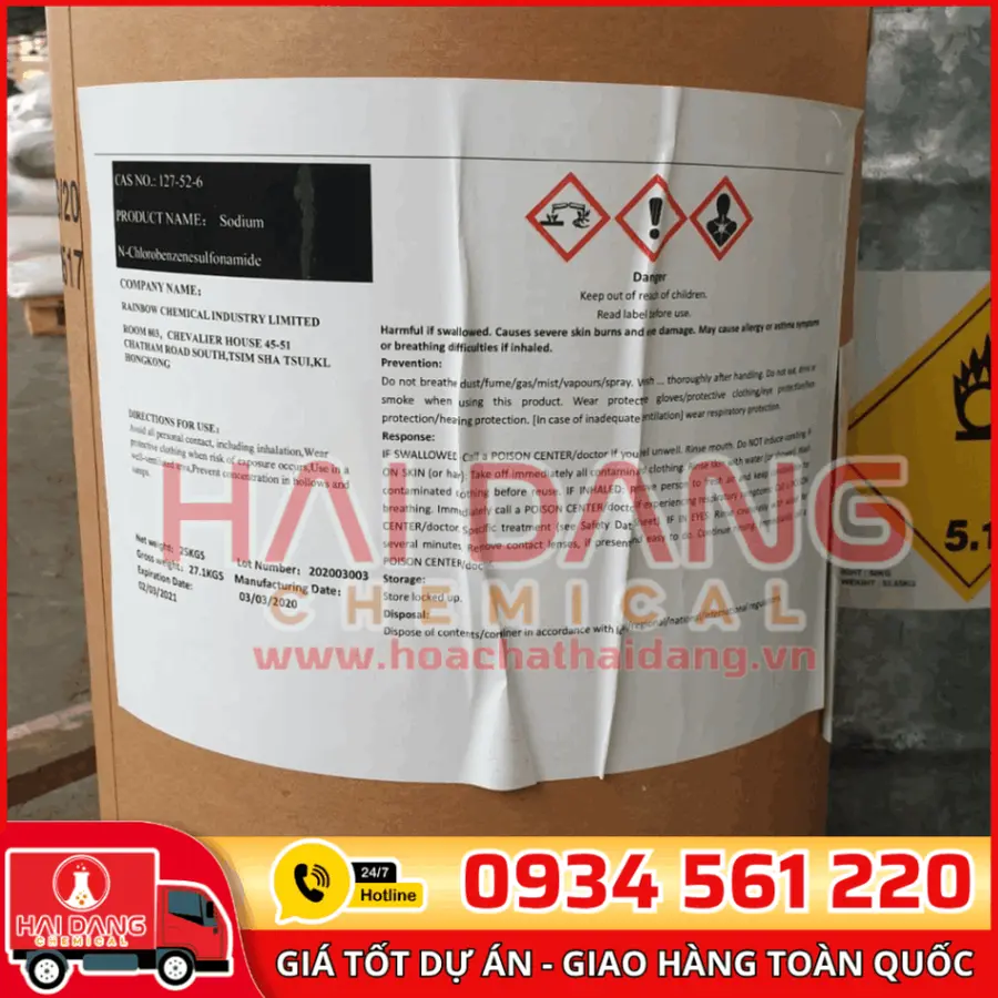 Cloramin B Trung Quốc 25%