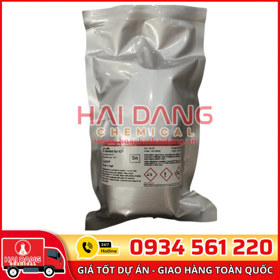Dung Dịch Chuẩn Thiếc – Tin Standard for ICP TraceCERT®, 1000 mg/L Sn in HCl lọ 100ml, hãng Sigma